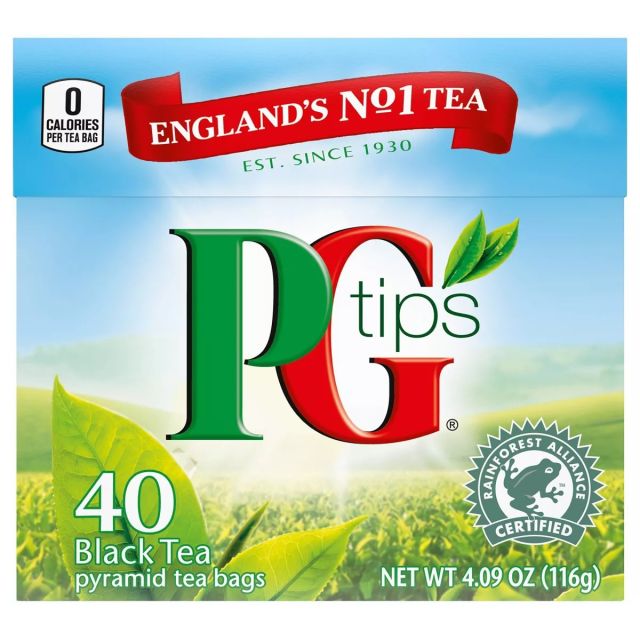 PG TIPS PYRAMID TEABAGS 40 BAG