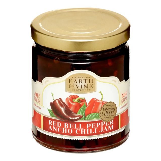 Earth & Vine Red Bell Pepper Ancho Chili Jam