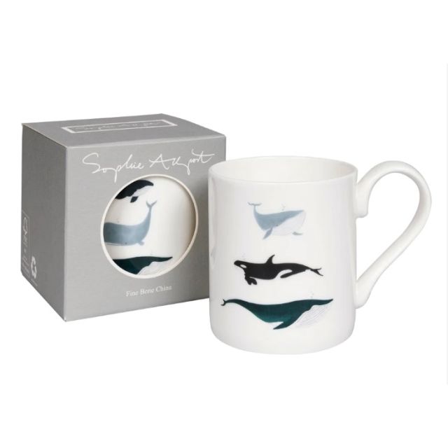Sophie Allport - Fine Bone China Mug - Whales