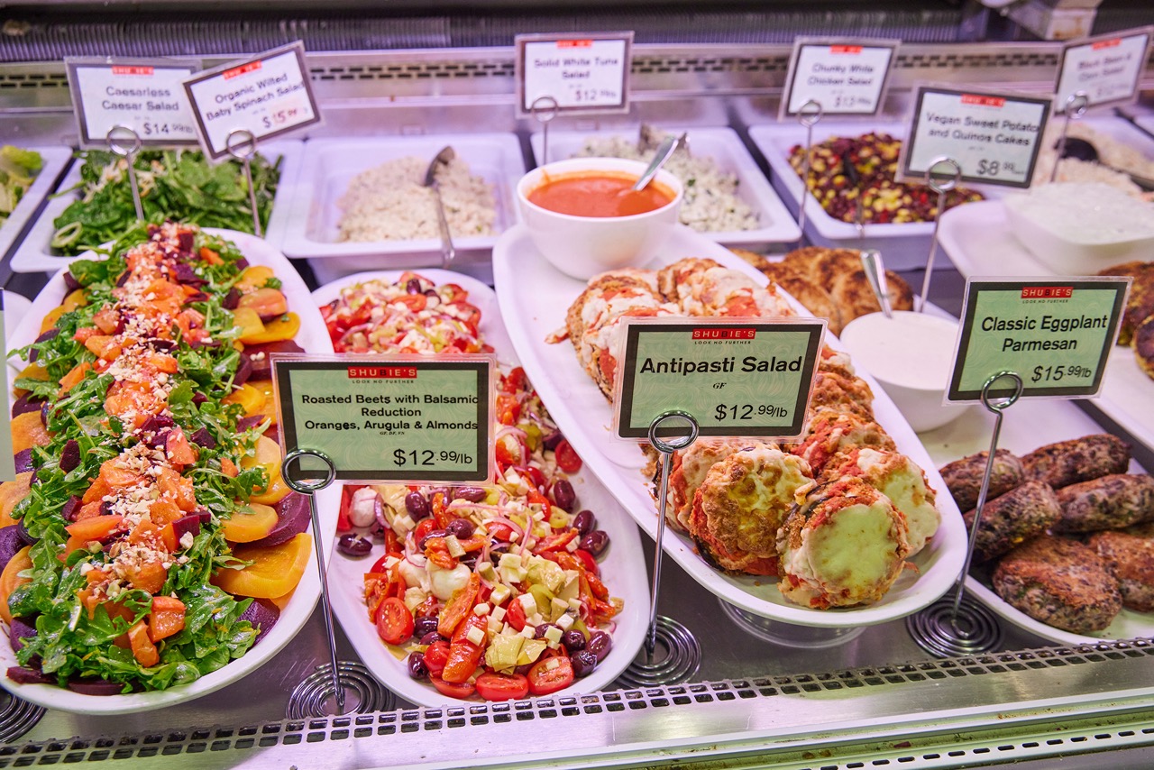 Prepared food at Shubie's Marketplace