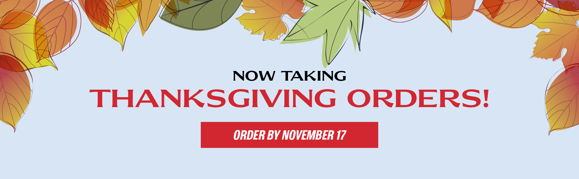 Shubie's Thanksgiving Orders Live Now